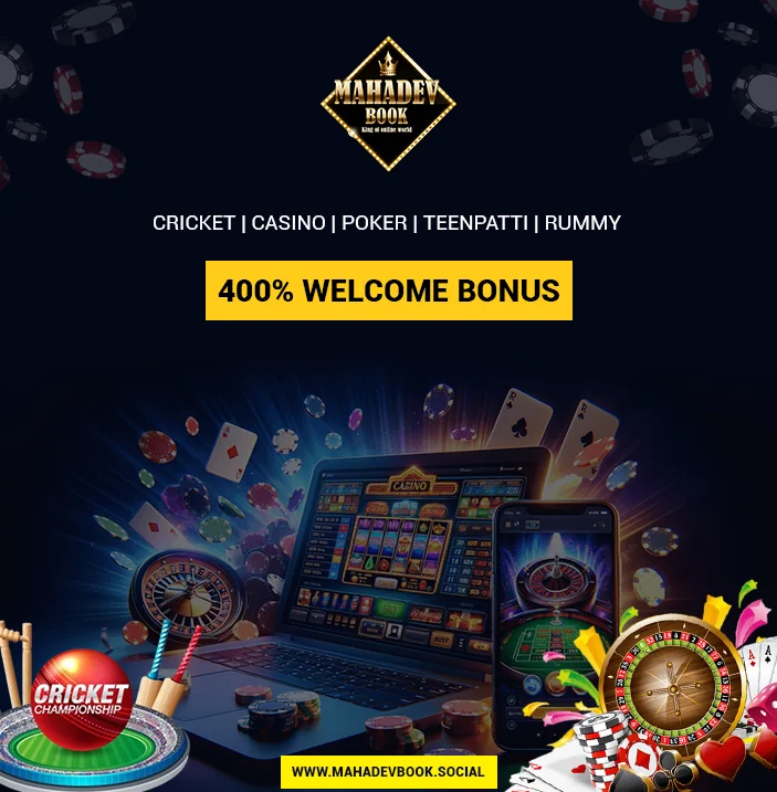 400% Welcome Bonus on Mahadevbook Social